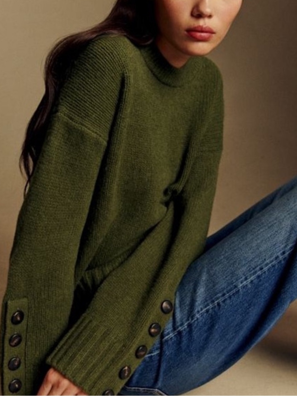 Sezane Dylan Jumper Perfect Green